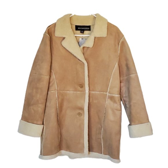 Weatherproof Jackets & Blazers - Weatherproof Brand Plush Winter Coat, Tan and Cream, NWT Women's Medium